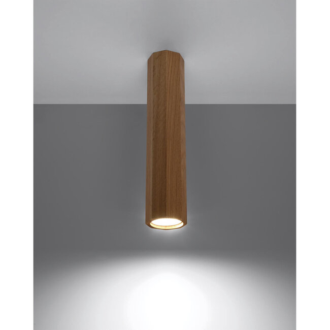 Sollux Plafondlamp Zeke 30cm - Hout