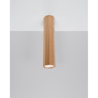 Sollux Plafondlamp Zeke 30cm - Hout