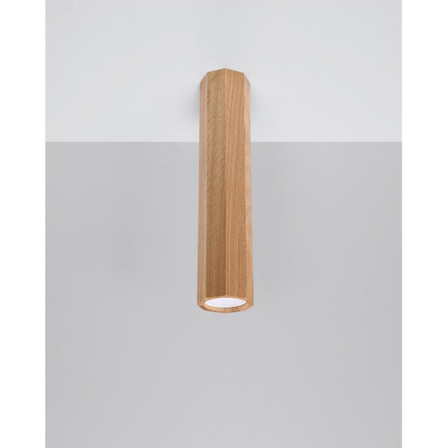 Sollux Plafondlamp Zeke 30cm - Hout