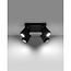 Sollux Plafondlamp Merida 4L - Zwart