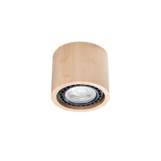 Sollux Plafondlamp Basic 1L - Hout