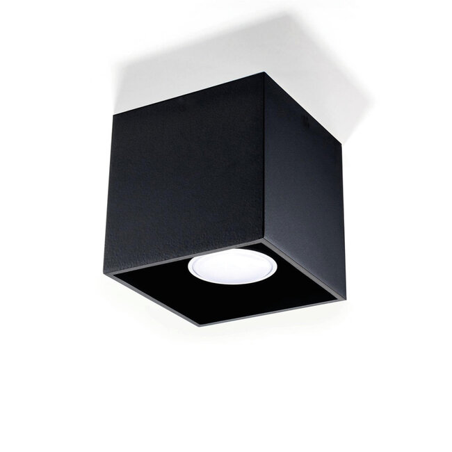 Sollux Plafondlamp Quad 1L - Zwart