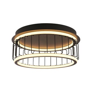 Searchlight Plafondlamp Circolo - Zwart