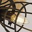 Searchlight Plafondlamp Vision 3L - Zwart/Hout
