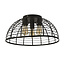 Searchlight Plafondlamp Vision 3L XL - Zwart/Hout