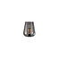 Artdelight Tafellamp Round Zwart + Glas Tombo