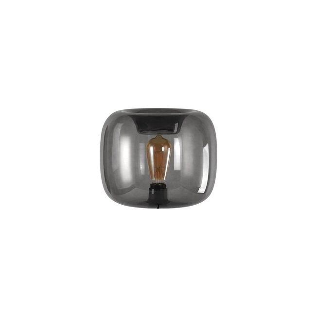 Artdelight Tafellamp Round Zwart + Glas Preston