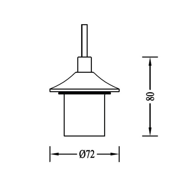 Artdelight Pendel Skyttel 400cm - Zwart (zonder plafondbakje)