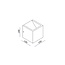 Artdelight  Wandlamp Cube 3K - Zwart