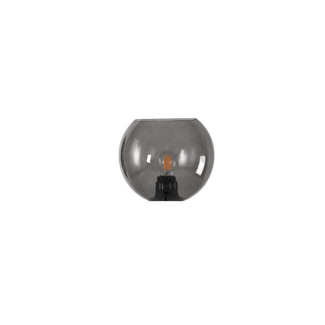 Artdelight Tafellamp Mirror Ring Zwart + Glas Marino