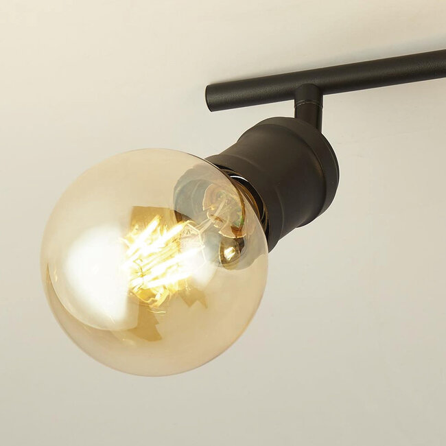 Searchlight Plafondlamp Dance 4L - Zwart