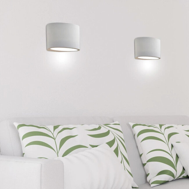 Searchlight Wandlamp Plaster 8721 - Wit