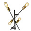 Searchlight Vloerlamp Armstrong - Zwart/Goud