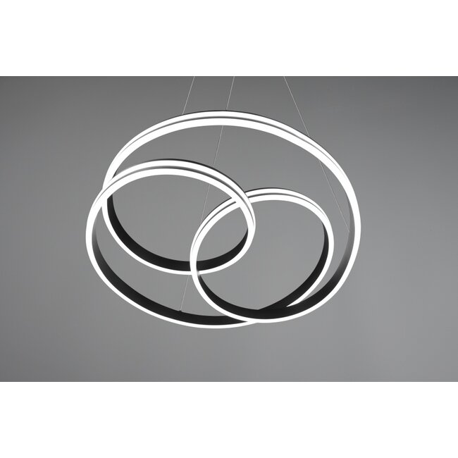 Trio Leuchten Hanglamp Nuria - Mat Zwart