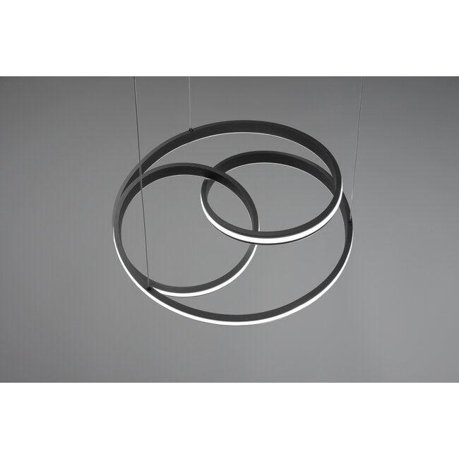 Trio Leuchten Hanglamp Nuria - Mat Zwart