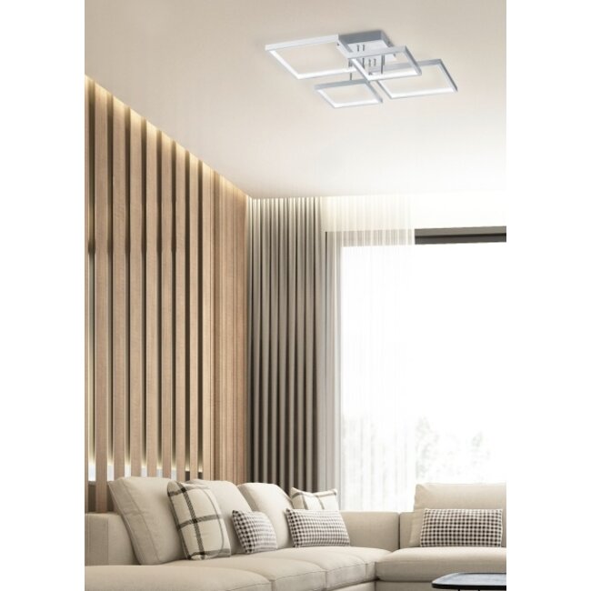 Trio Leuchten Plafondlamp Sorrento 4L - Aluminium