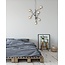 Trio Leuchten Hanglamp Cross 6L - Mat Zwart/Goud