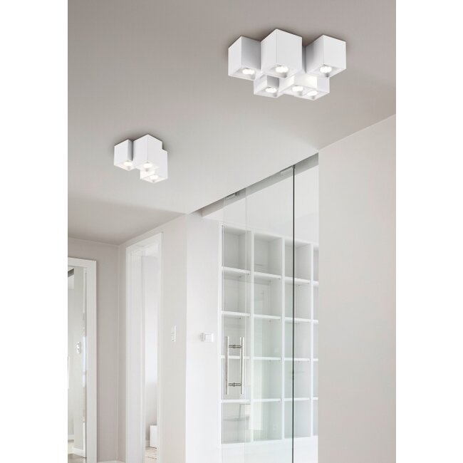 Trio Leuchten Plafondlamp Fernando 6L - Mat Wit