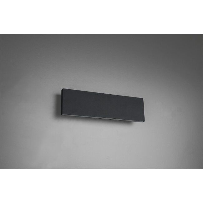 Trio Leuchten Wandlamp Concha 28cm - Mat Zwart