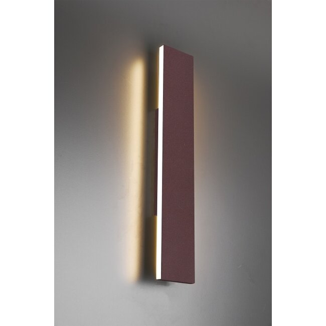 Trio Leuchten Wandlamp Concha 47cm - Roestbruin