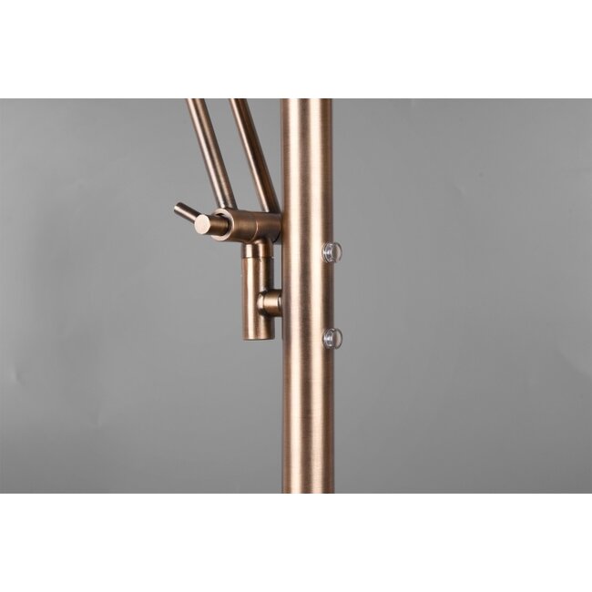 Trio Leuchten Vloerlamp Barrie - Oud Messing