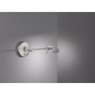 Trio Leuchten Wandlamp Kazan - Mat Staal