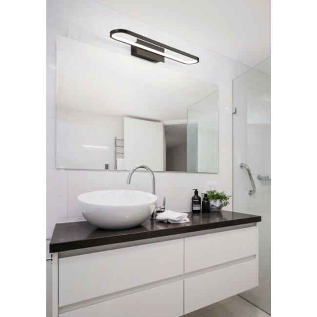 Trio Leuchten Wandlamp Gianni 60cm - Mat Zwart