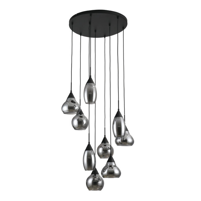 Mooie Hanglamp Curtis 9L - Smoke