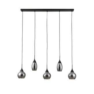 Mooie Hanglamp Curtis 5L - Smoke