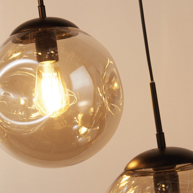 Searchlight Hanglamp Punch 5L Vide - Amber