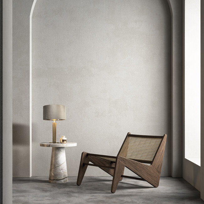 Searchlight Tafellamp London - Zilver/Licht Grijs