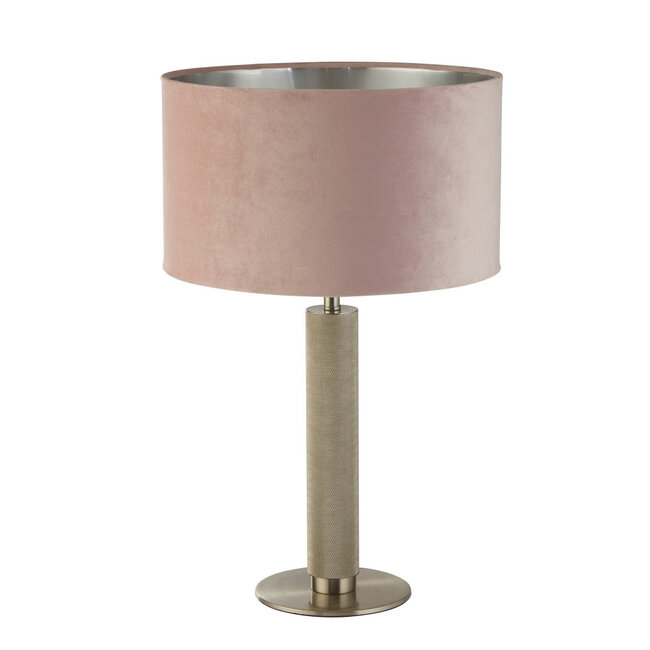 Searchlight Tafellamp London - Zilver/Roze