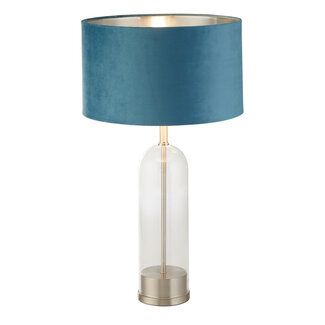 Searchlight Tafellamp Oxford - Zilver/Blauw