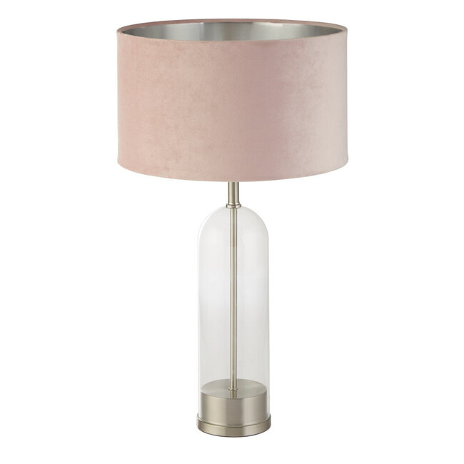 Searchlight Tafellamp Oxford - Zilver/Roze