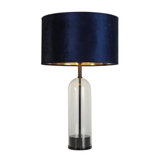 Searchlight Tafellamp Oxford - Zwart/Donker Blauw