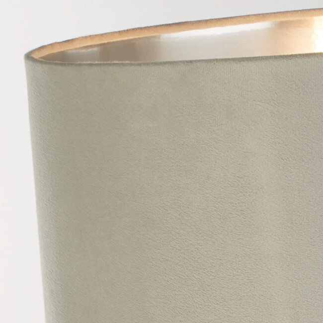 Searchlight Tafellamp Scarborough - Zilver/Licht Grijs