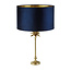 Searchlight Tafellamp Palm - Goud/Donker Blauw