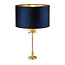 Searchlight Tafellamp Palm - Goud/Donker Blauw