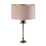 Searchlight Tafellamp Palm - Mat Staal/Roze