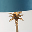 Searchlight Tafellamp Palm - Mat Staal/Blauw