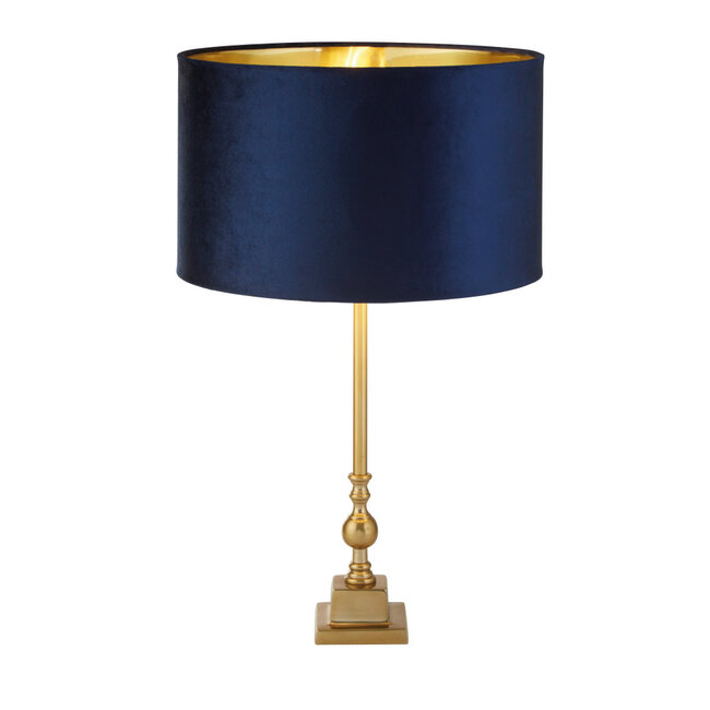 Searchlight Tafellamp Whitby - Brons/Donker Blauw
