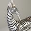 Searchlight Tafellamp Zebra - Zilver/Grijs