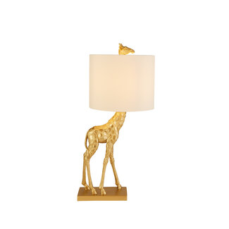 Searchlight Tafellamp Giraffe - Goud/Creme