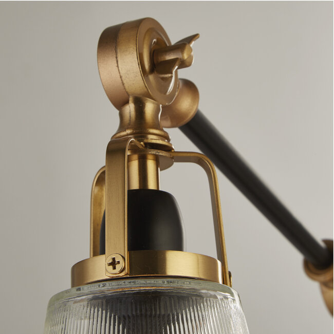 Searchlight Tafellamp Berwick - Zwart/Brons