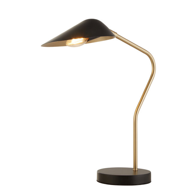 Searchlight Tafellamp Swan- Zwart/Goud