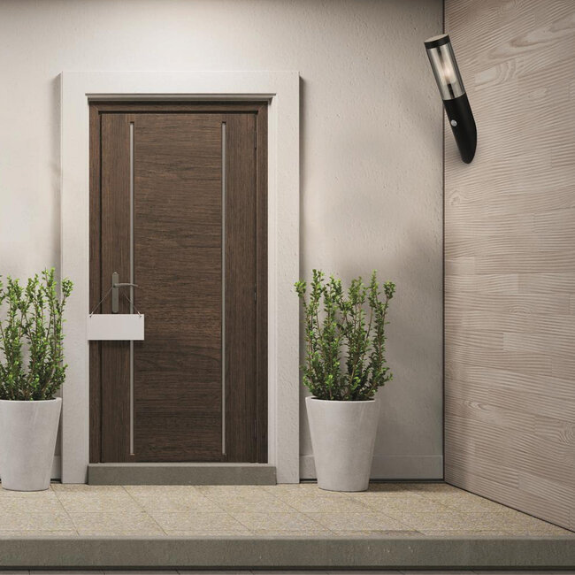 Searchlight Wandlamp Batton met Senor - Zwart