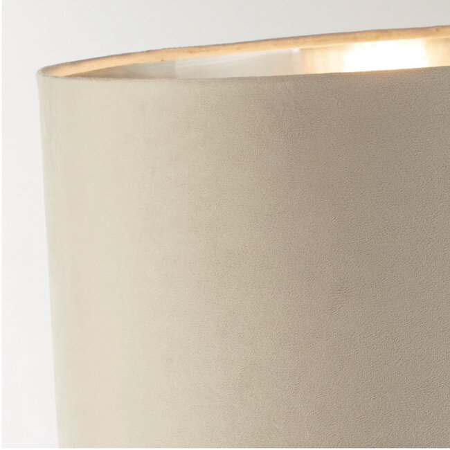 Searchlight Tafellamp Whitby - Zilver/Taupe