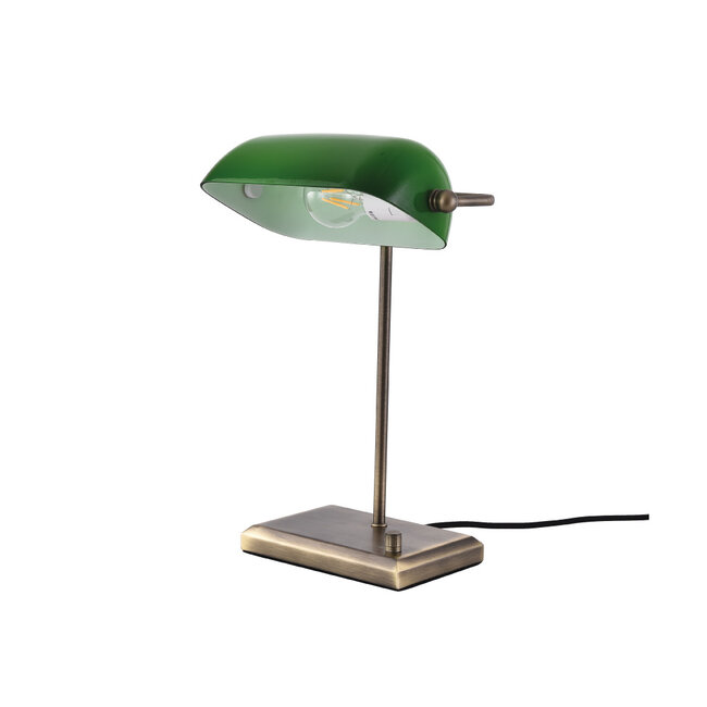 Artdelight Tafellamp Oxford - Brons/Groen