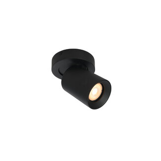 Artdelight Plafondlamp Megano 1L Rond - Zwart