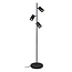 Artdelight Vloerlamp Megano 3L - Zwart